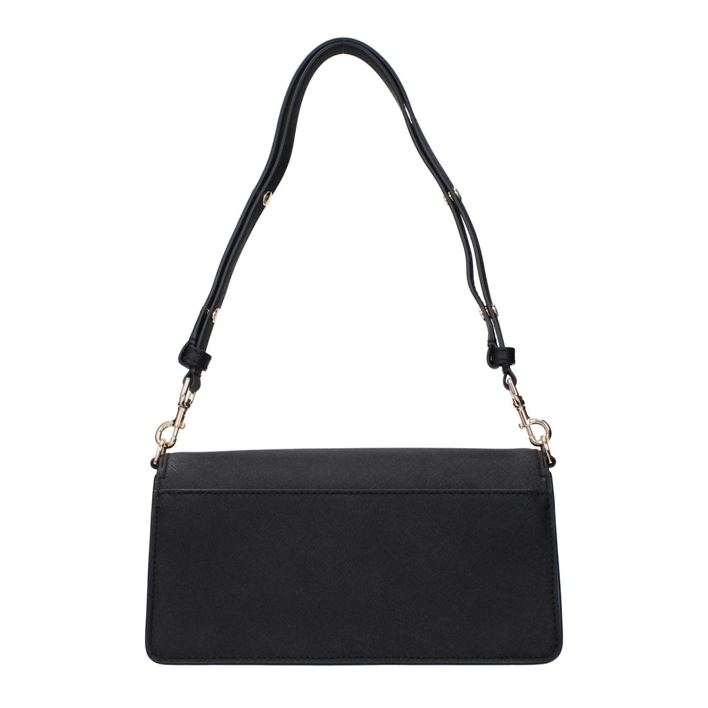Sac bandoulière en cuir noir Tory Burch