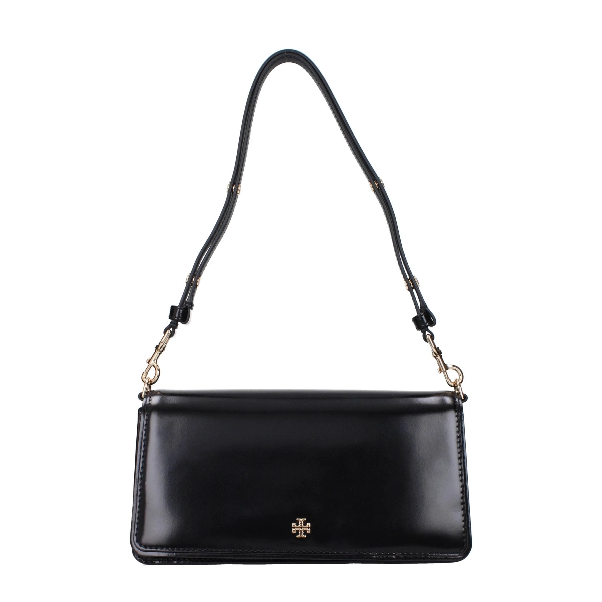 Sac bandoulière en cuir noir Tory Burch
