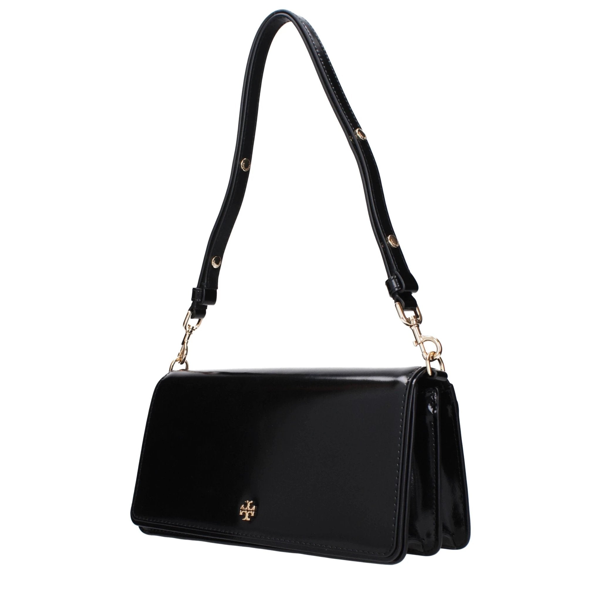 Sac bandoulière en cuir noir Tory Burch