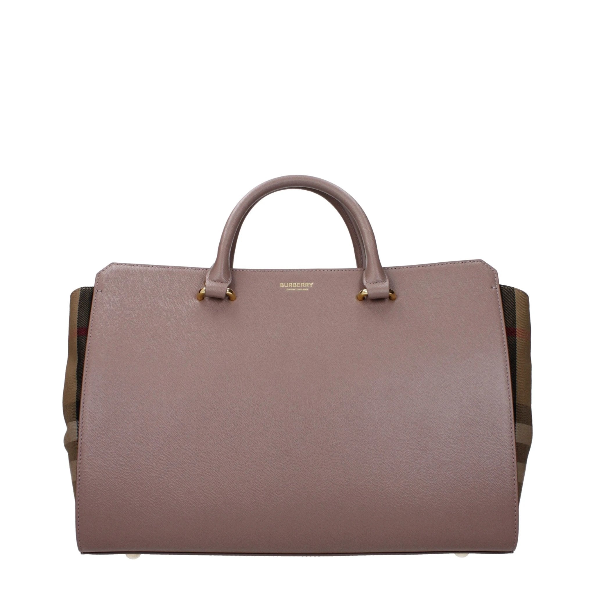 Sac à main Burberry en cuir gris