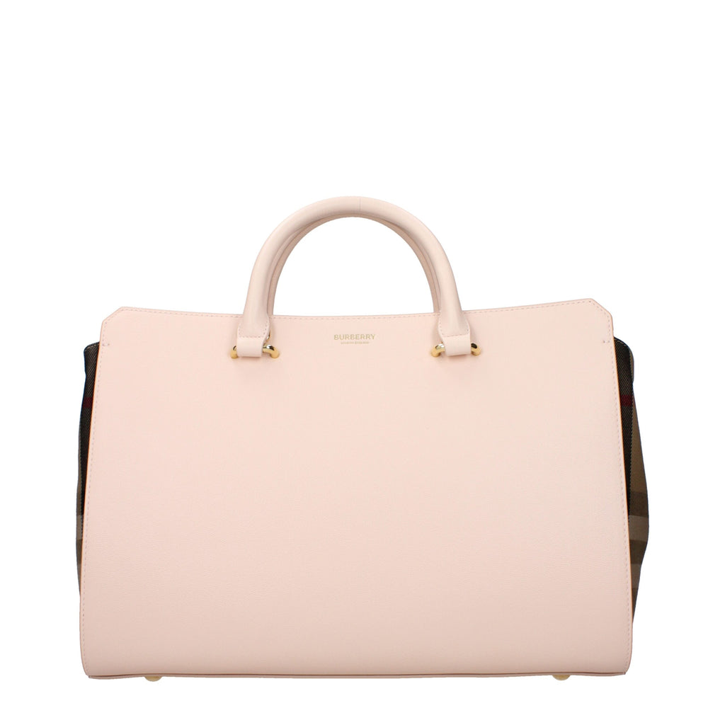 Sac à main Burberry en cuir rose