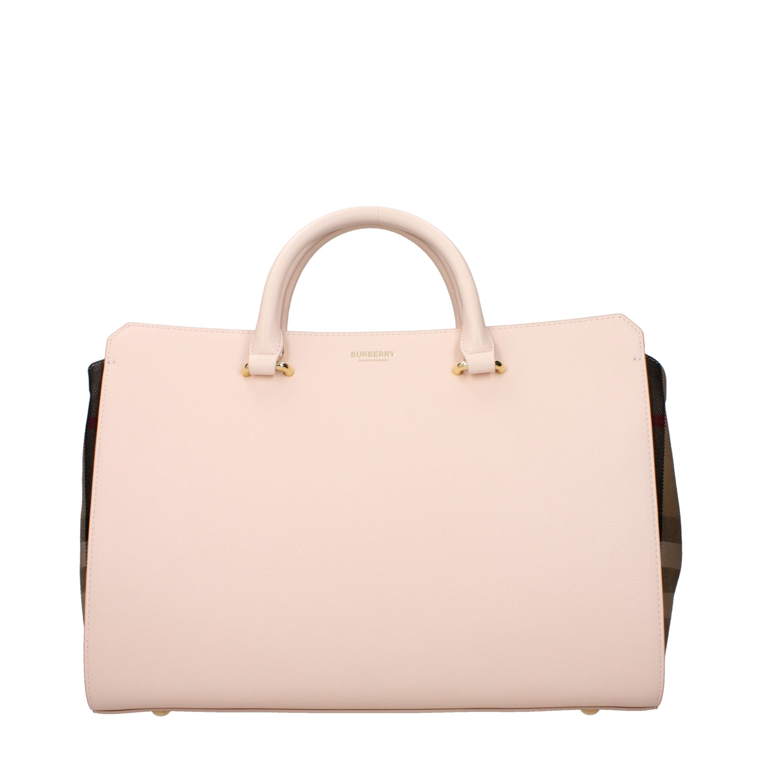 Sac à main Burberry en cuir rose