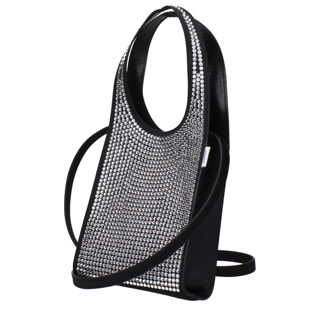 Sac à main en tissu noir Coperni