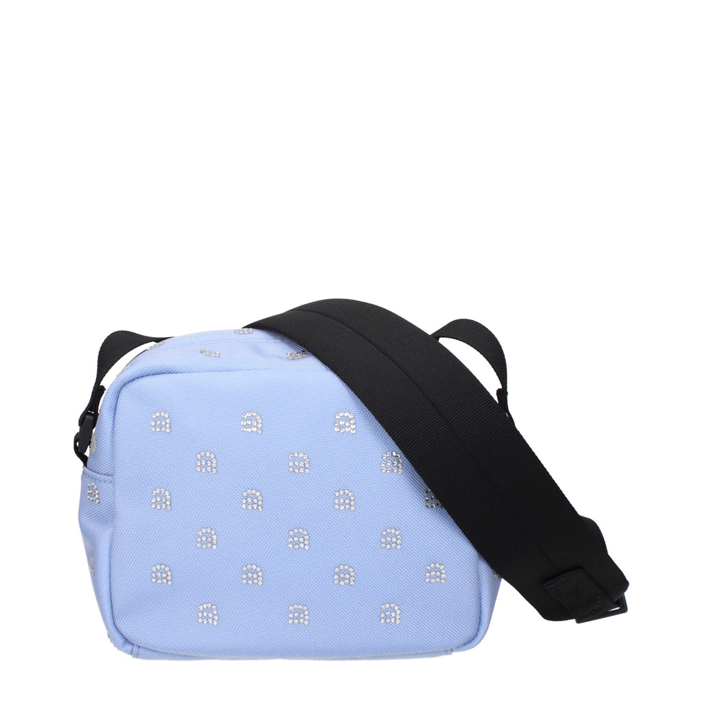 Sac bandoulière Alexander Wang en tissu bleu clair