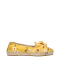 Espadrilles en tissu jaune Miu Miu