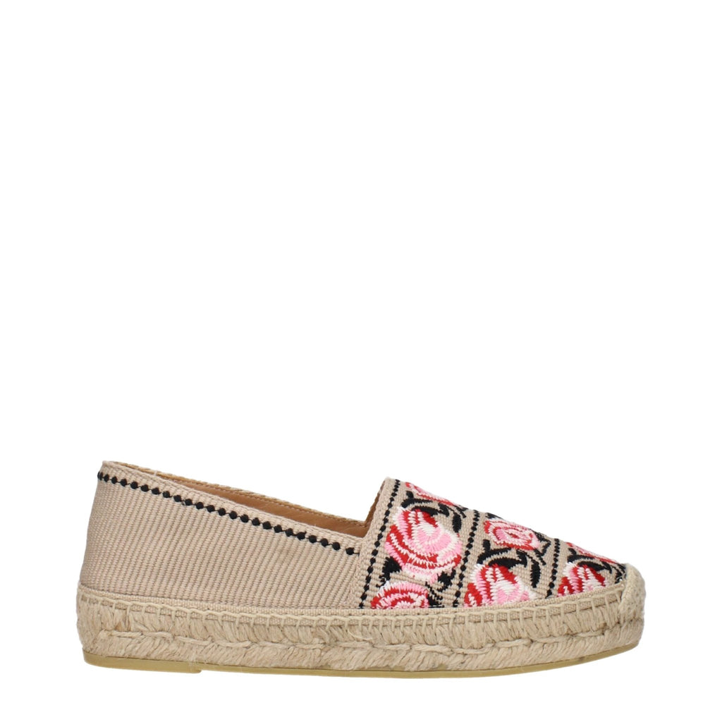 Espadrilles Prada en tissu beige
