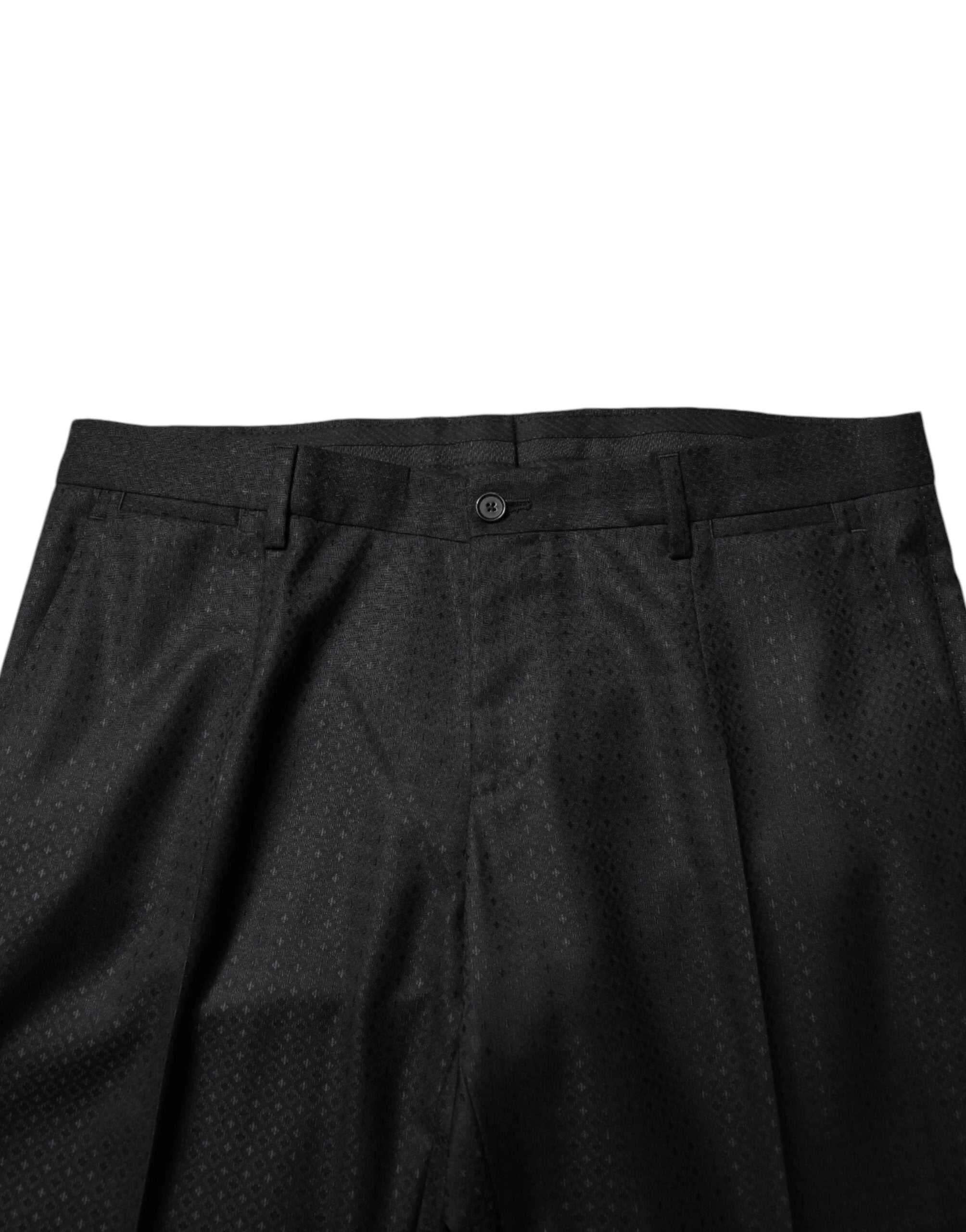 Dolce & Gabbana Black Jacquard Single Breasted 2 Piece Suit by Dolce & Gabbana