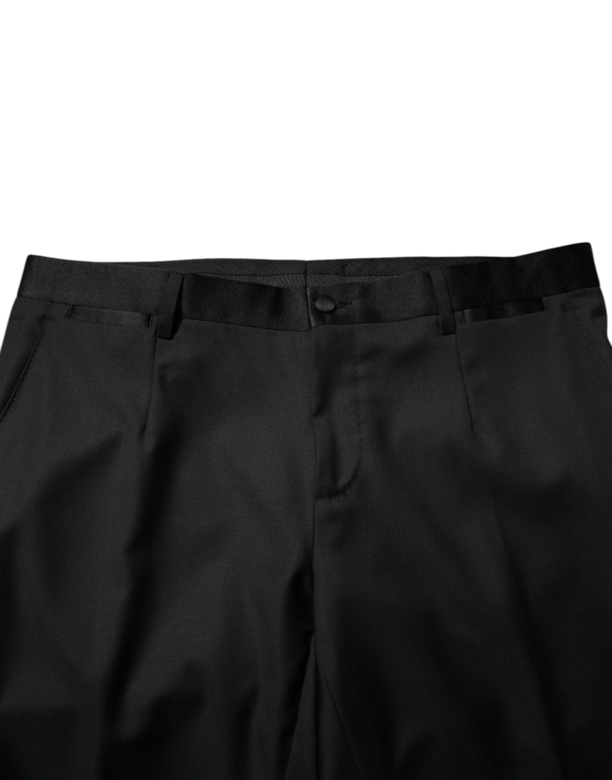 Dolce & Gabbana Black Wool Men Single Breasted 2 Piece Suit by Dolce & Gabbana