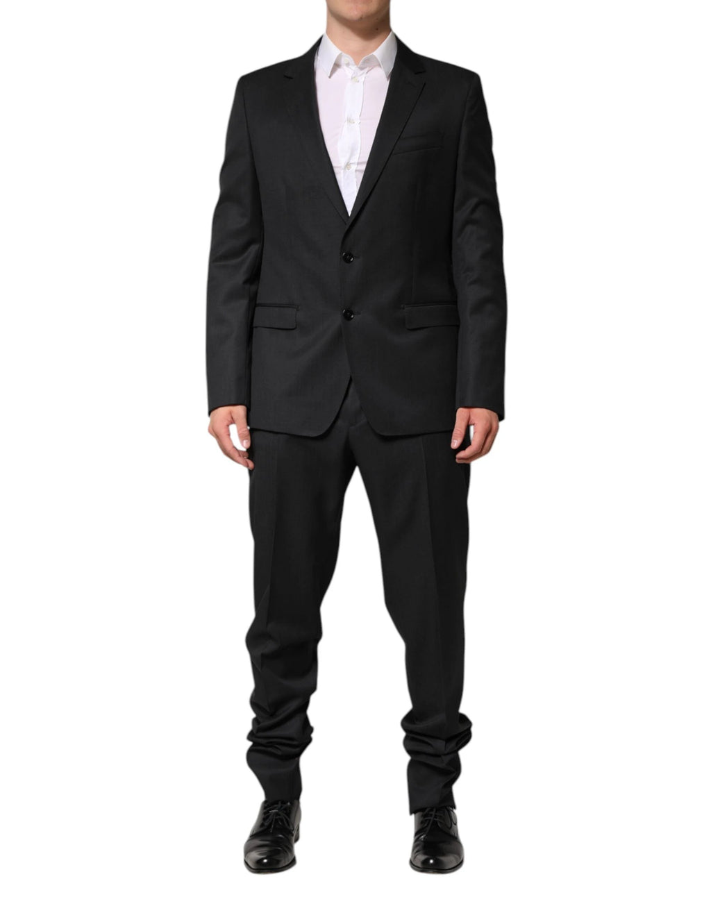 Dolce & Gabbana Dark Gray Wool Single Breasted 2 Piece Suit by Dolce & Gabbana