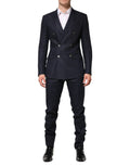 Dolce & Gabbana Dark Blue Double Breasted 2 Piece Suit by Dolce & Gabbana