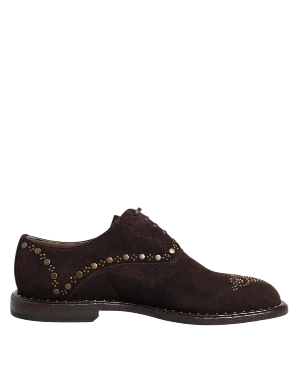 Dolce & Gabbana Brown Velvet Lace Up Oxford Dress Shoes by Dolce & Gabbana