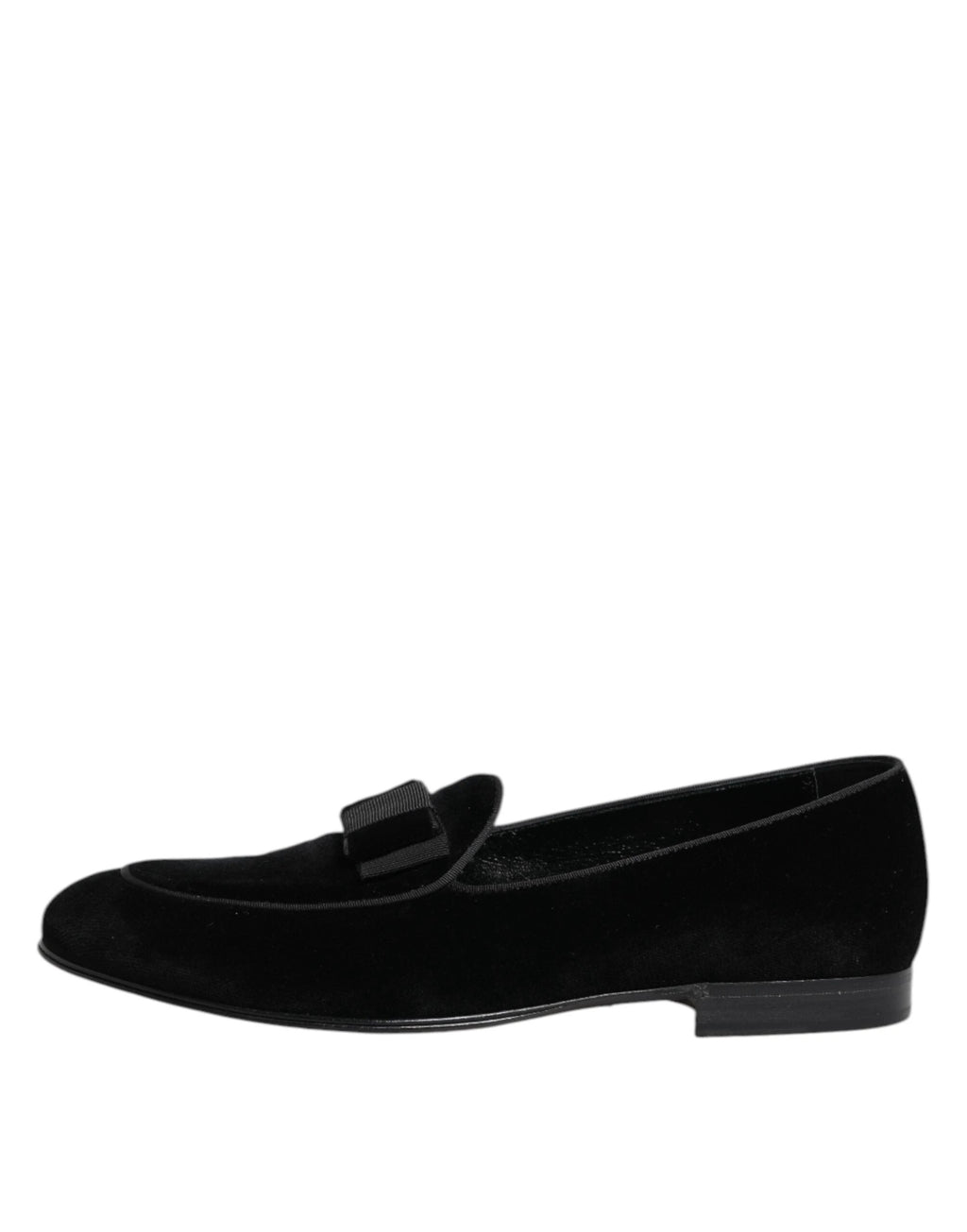 Dolce & Gabbana Black Velvet Loafers Formal Men Dress Shoes by Dolce & Gabbana