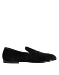 Dolce & Gabbana Black Jacquard Loafers Formal Men Dress Shoes by Dolce & Gabbana
