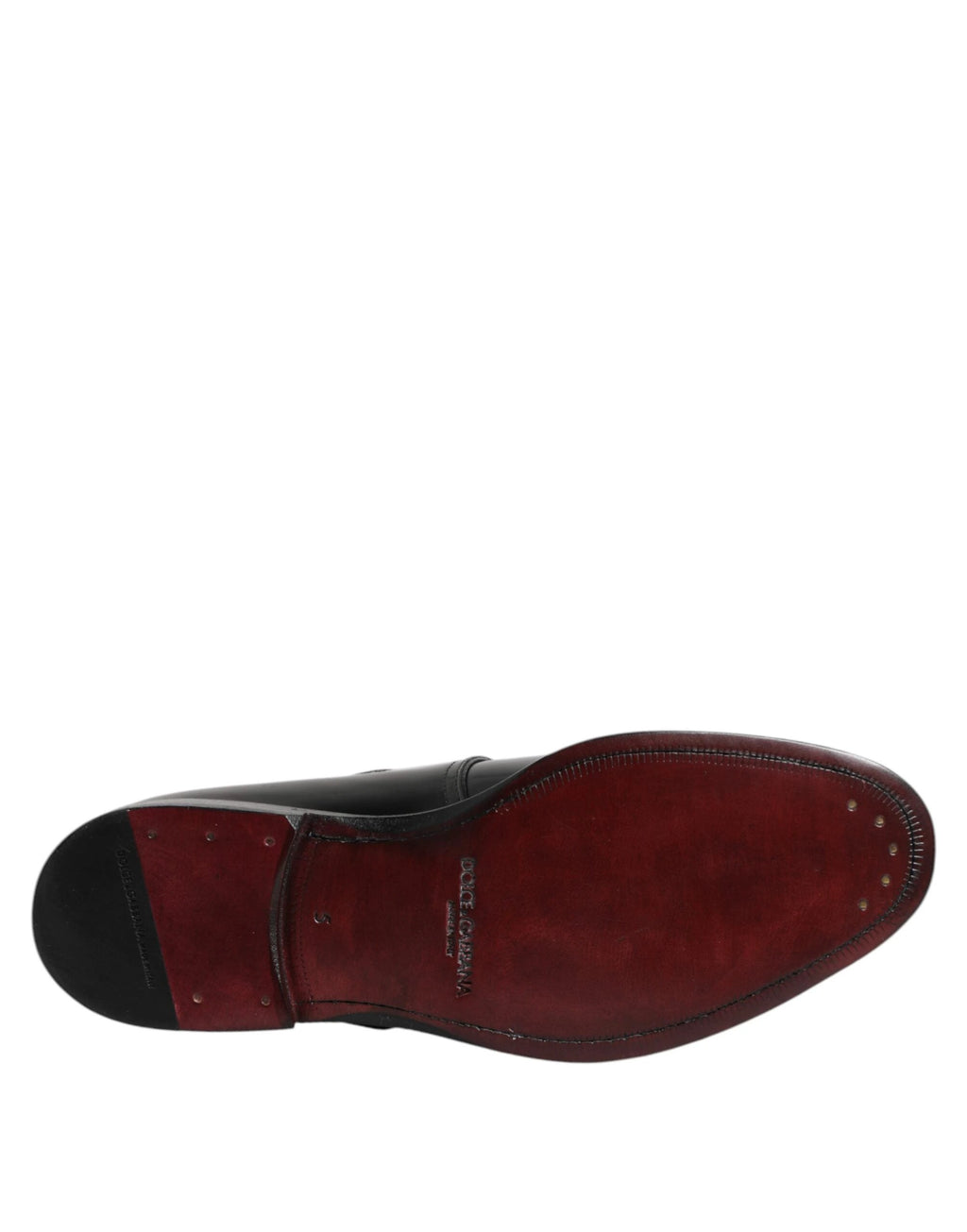 Dolce & Gabbana Black Leather Monk Strap Derby Formal Shoes by Dolce & Gabbana