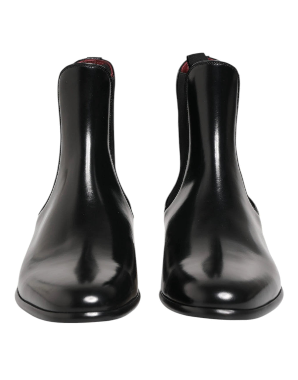 Dolce & Gabbana Black Chelsea Slip On Mid Calf Boots Shoes by Dolce & Gabbana