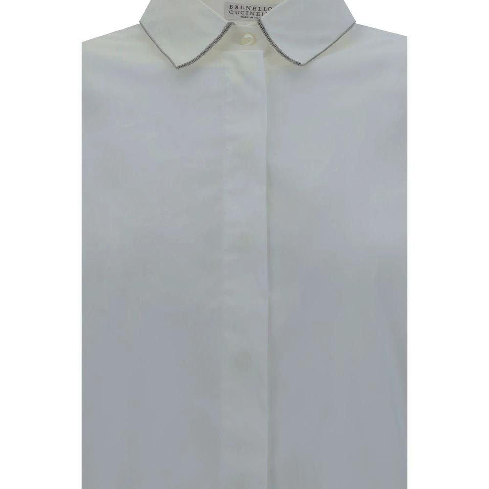 Brunello Cucinelli White Cotton Dress Shirt
