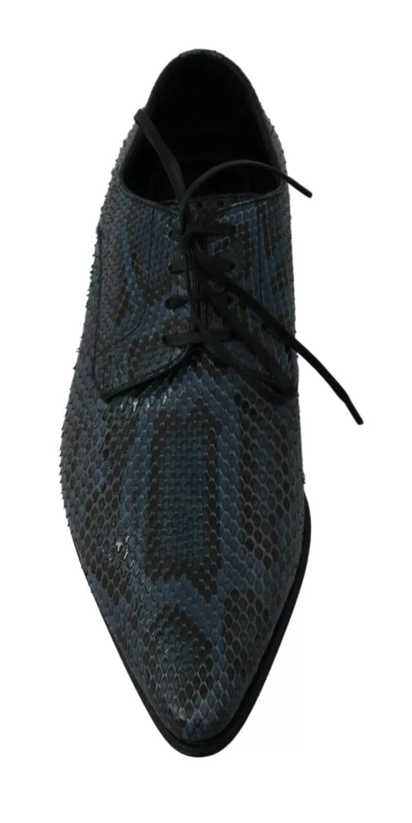 Dolce & Gabbana Blue Python Leather Snakeskin Shoes by Dolce & Gabbana