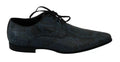 Dolce & Gabbana Blue Python Leather Snakeskin Shoes by Dolce & Gabbana