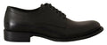 Dolce & Gabbana Black Lace Up Leather Men Formal Derby Shoes by Dolce & Gabbana