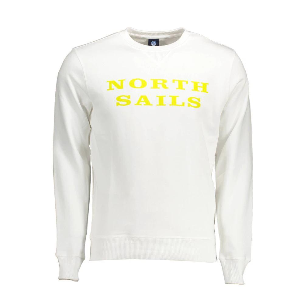 North Sails White Cotton Men's Sweatshirt by North Sails