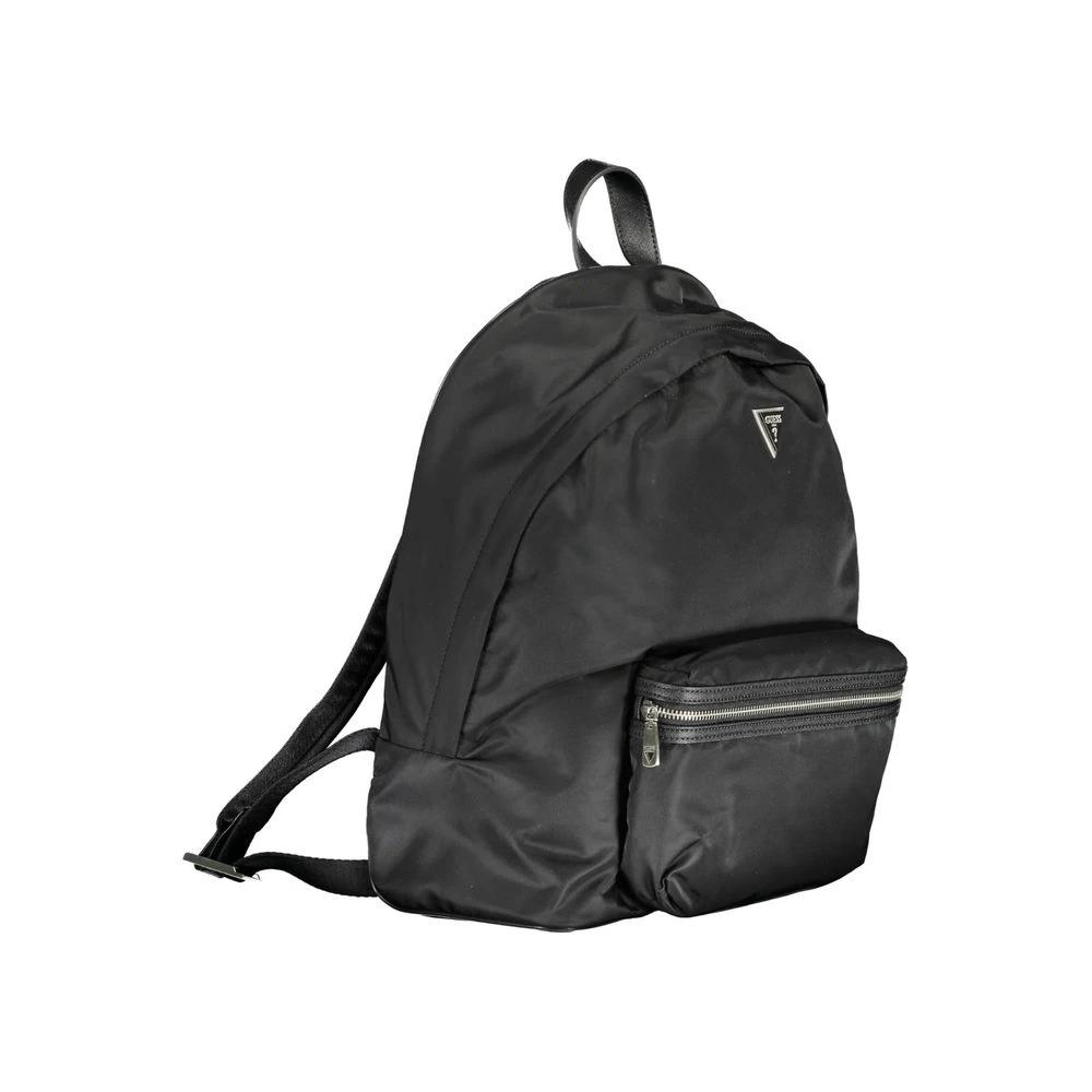 Guess Jeans Nero Nylon Men Backpack by Guess Jeans