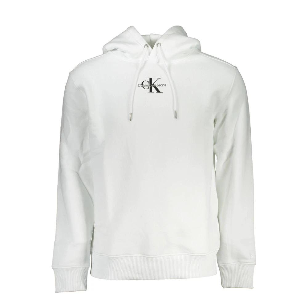 Sweat-shirt Calvin Klein blanc en coton pour homme