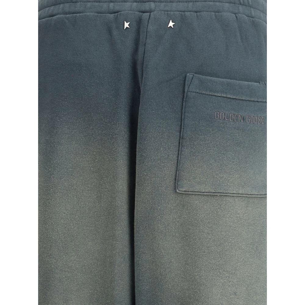 Golden Goose Blue Cotton Casual Pants by Golden Goose