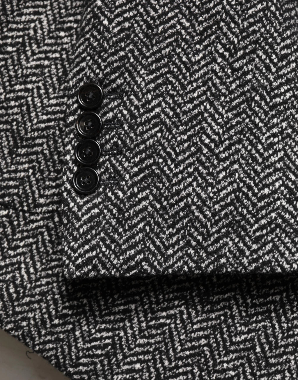 Dolce & Gabbana Black White Double Breasted Men Suit Blazer by Dolce & Gabbana
