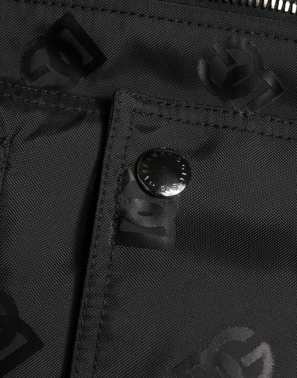 Dolce & Gabbana Black Cargo Windbraker Logo Mania Jacket by Dolce & Gabbana