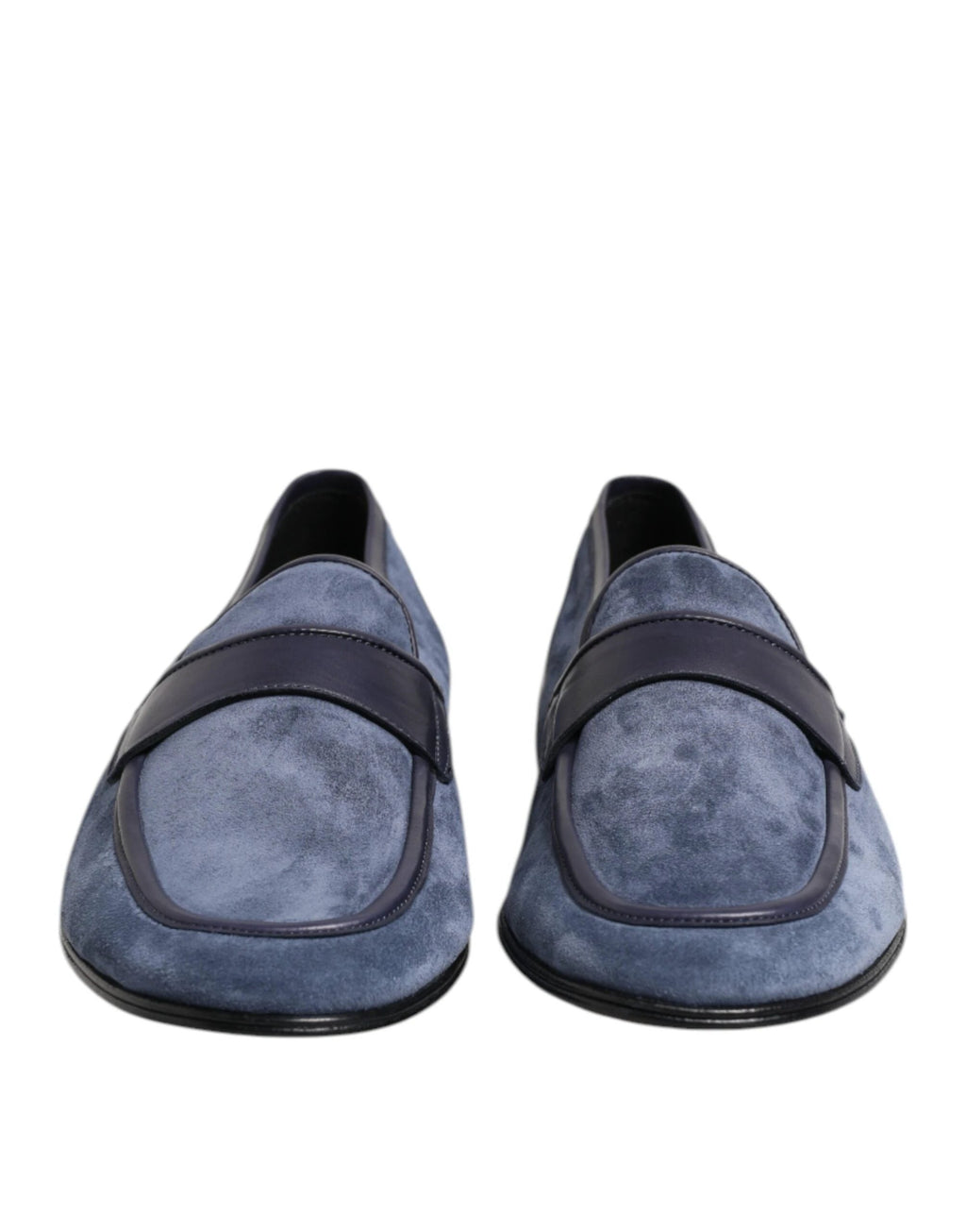 Dolce & Gabbana Blue Suede Leather Loafers Moccasin Shoes by Dolce & Gabbana