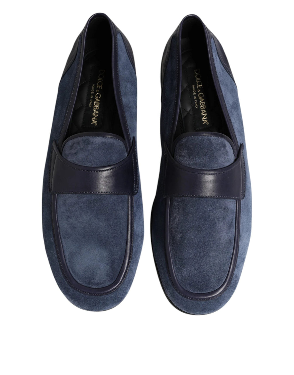 Dolce & Gabbana Blue Suede Leather Loafers Moccasin Shoes by Dolce & Gabbana