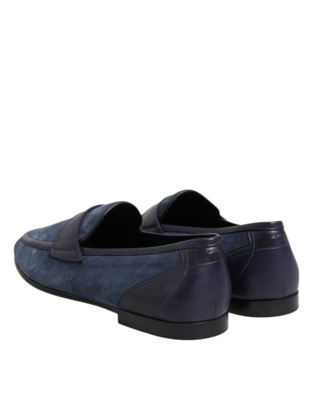 Dolce & Gabbana Blue Suede Leather Loafers Moccasin Shoes by Dolce & Gabbana