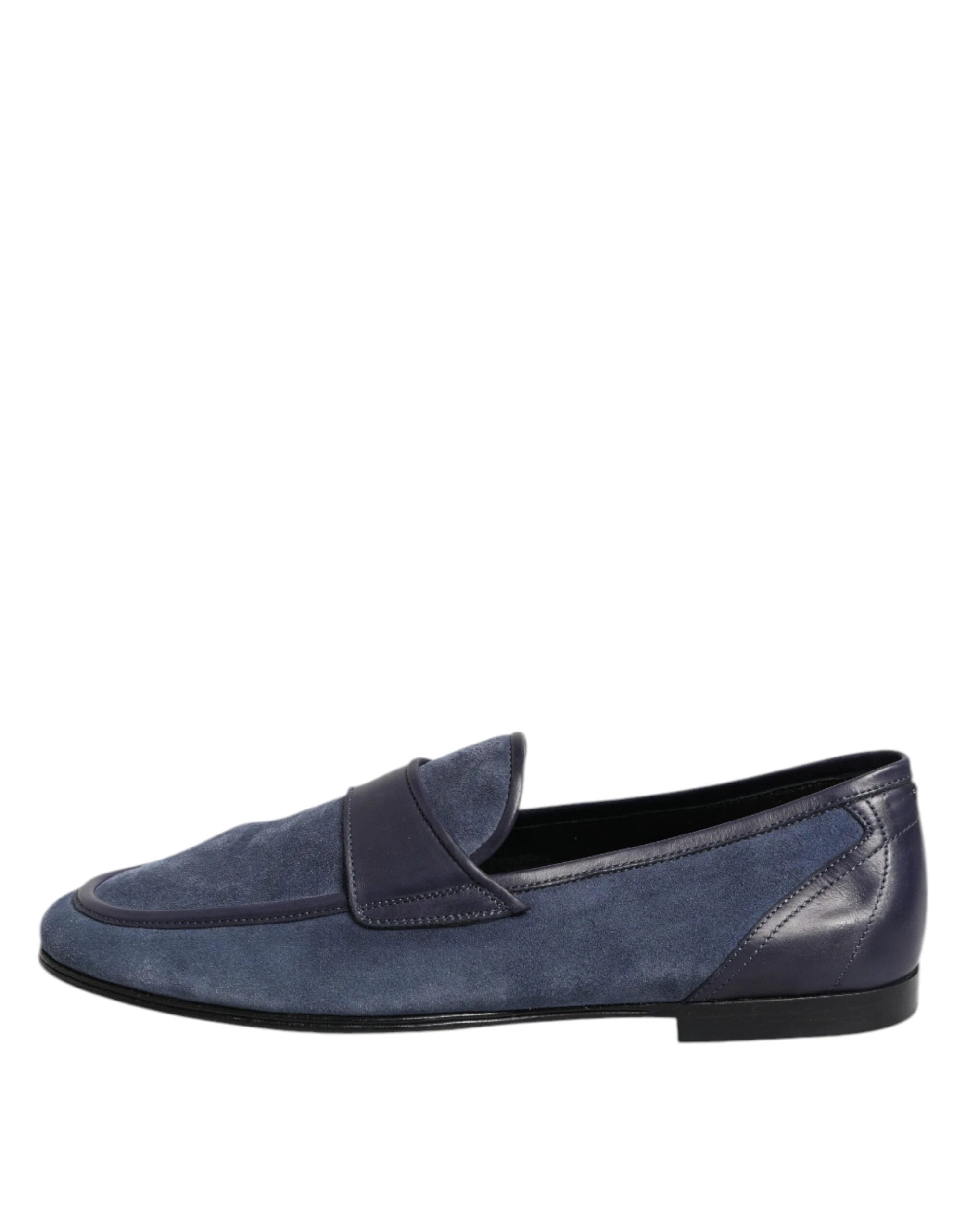 Dolce & Gabbana Blue Suede Leather Loafers Moccasin Shoes by Dolce & Gabbana