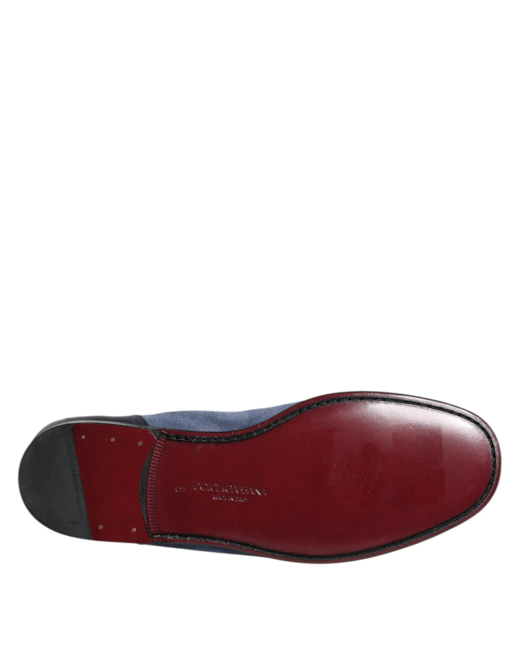Dolce & Gabbana Blue Suede Leather Loafers Moccasin Shoes by Dolce & Gabbana
