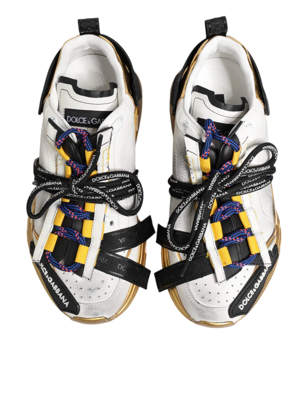 Dolce & Gabbana Multicolor Daymaster Low Top Sneakers Shoes by Dolce & Gabbana