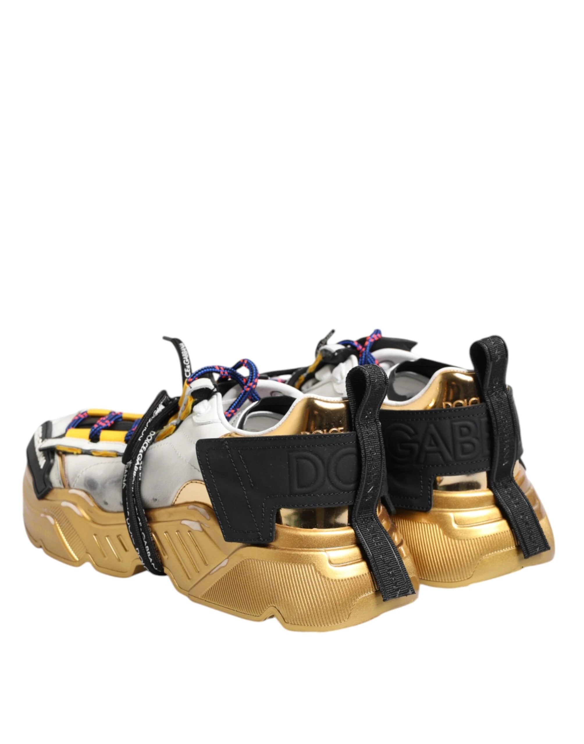 Dolce & Gabbana Multicolor Daymaster Low Top Sneakers Shoes by Dolce & Gabbana