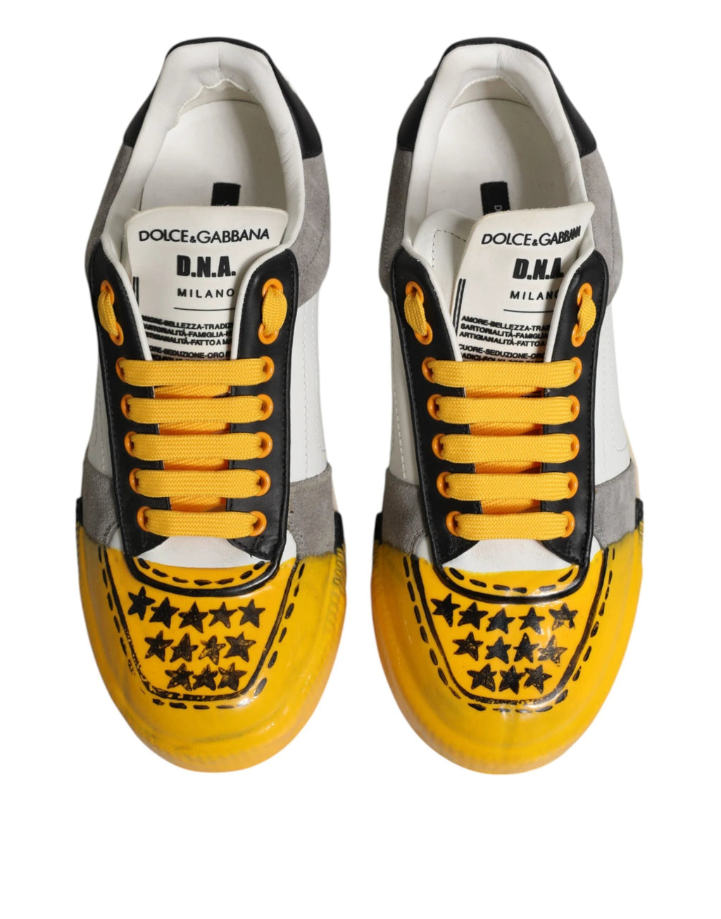 Dolce & Gabbana Multicolor MIAMI Low Top Sneakers Shoes by Dolce & Gabbana