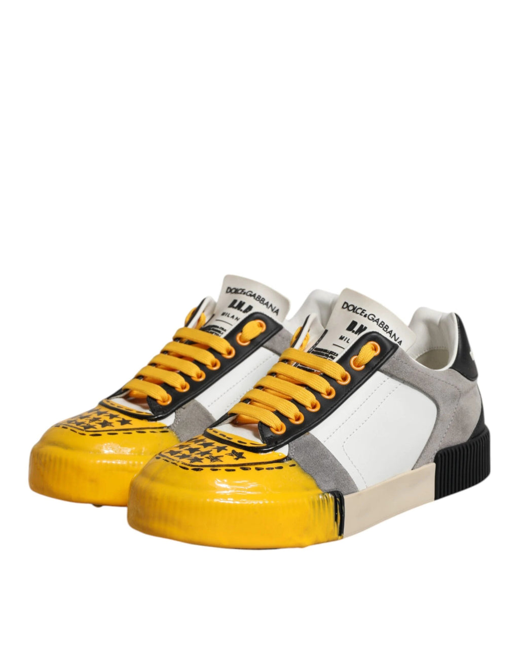 Dolce & Gabbana Multicolor MIAMI Low Top Sneakers Shoes by Dolce & Gabbana