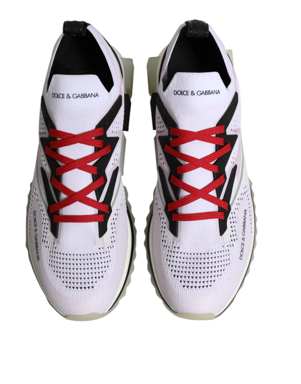 Dolce & Gabbana White SORRENTO Sport Stretch Sneakers Shoes by Dolce & Gabbana