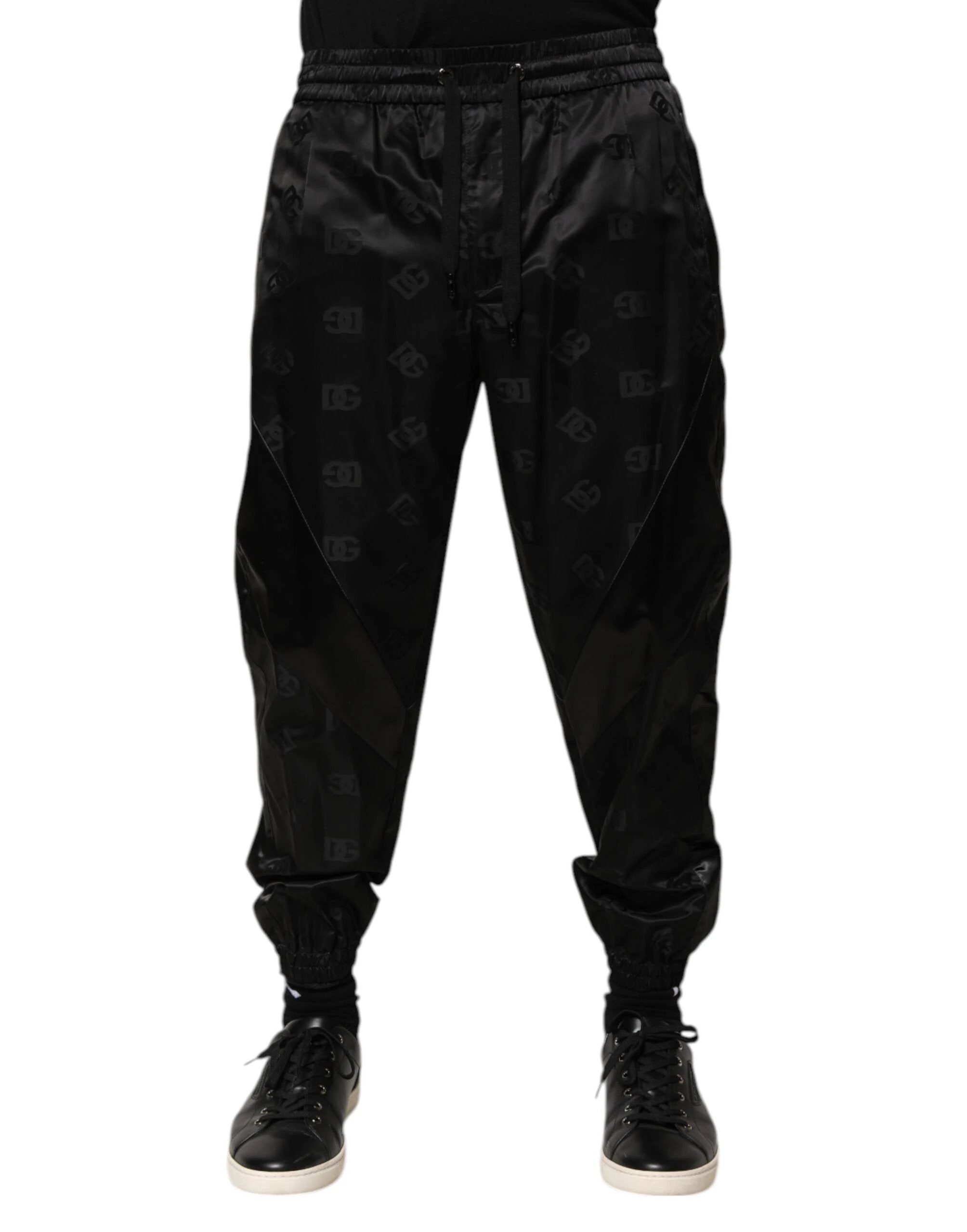 Dolce & Gabbana Black Logo DG Print Men Jogger Sweatpants Pants by Dolce & Gabbana