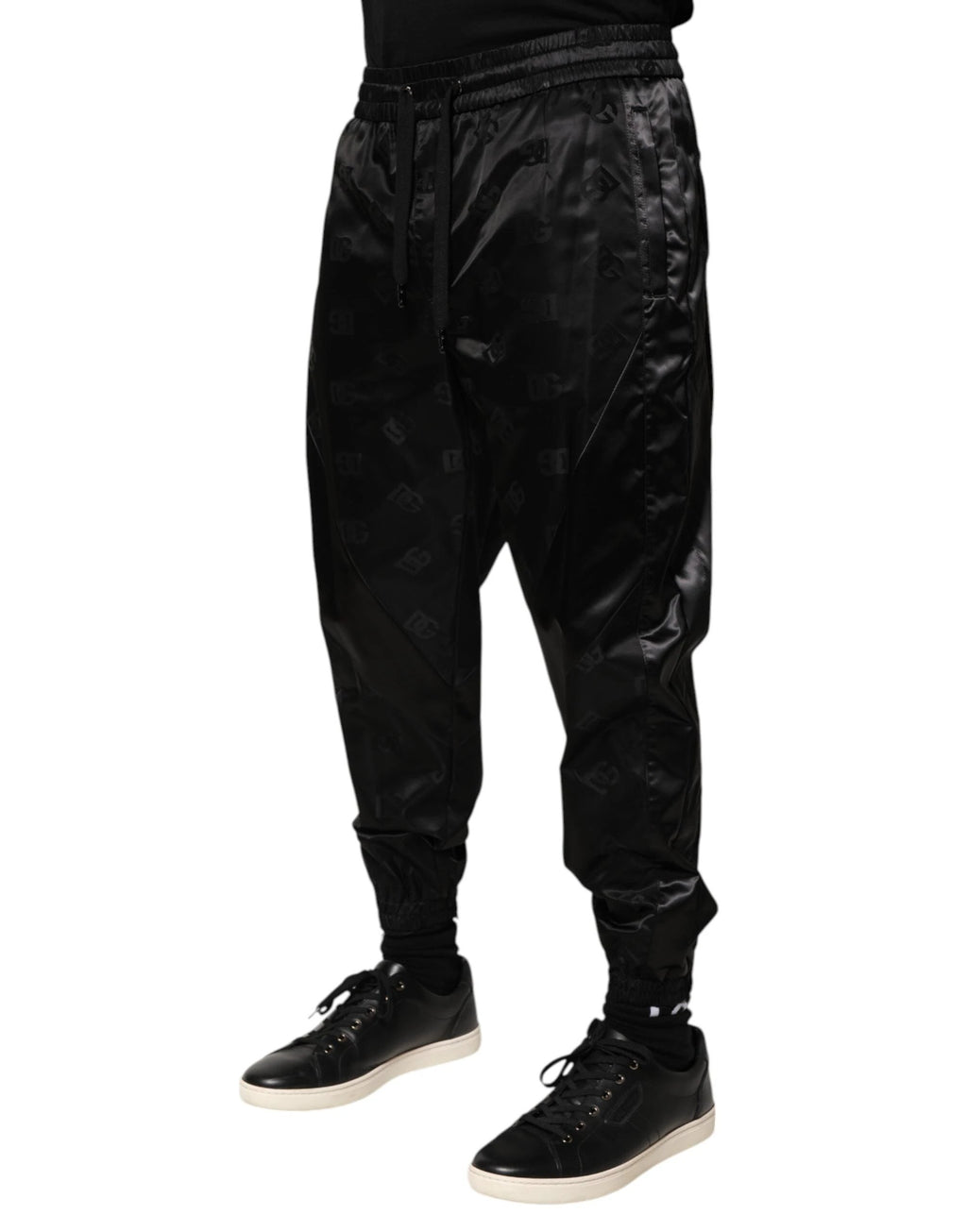 Dolce & Gabbana Black Logo DG Print Men Jogger Sweatpants Pants by Dolce & Gabbana