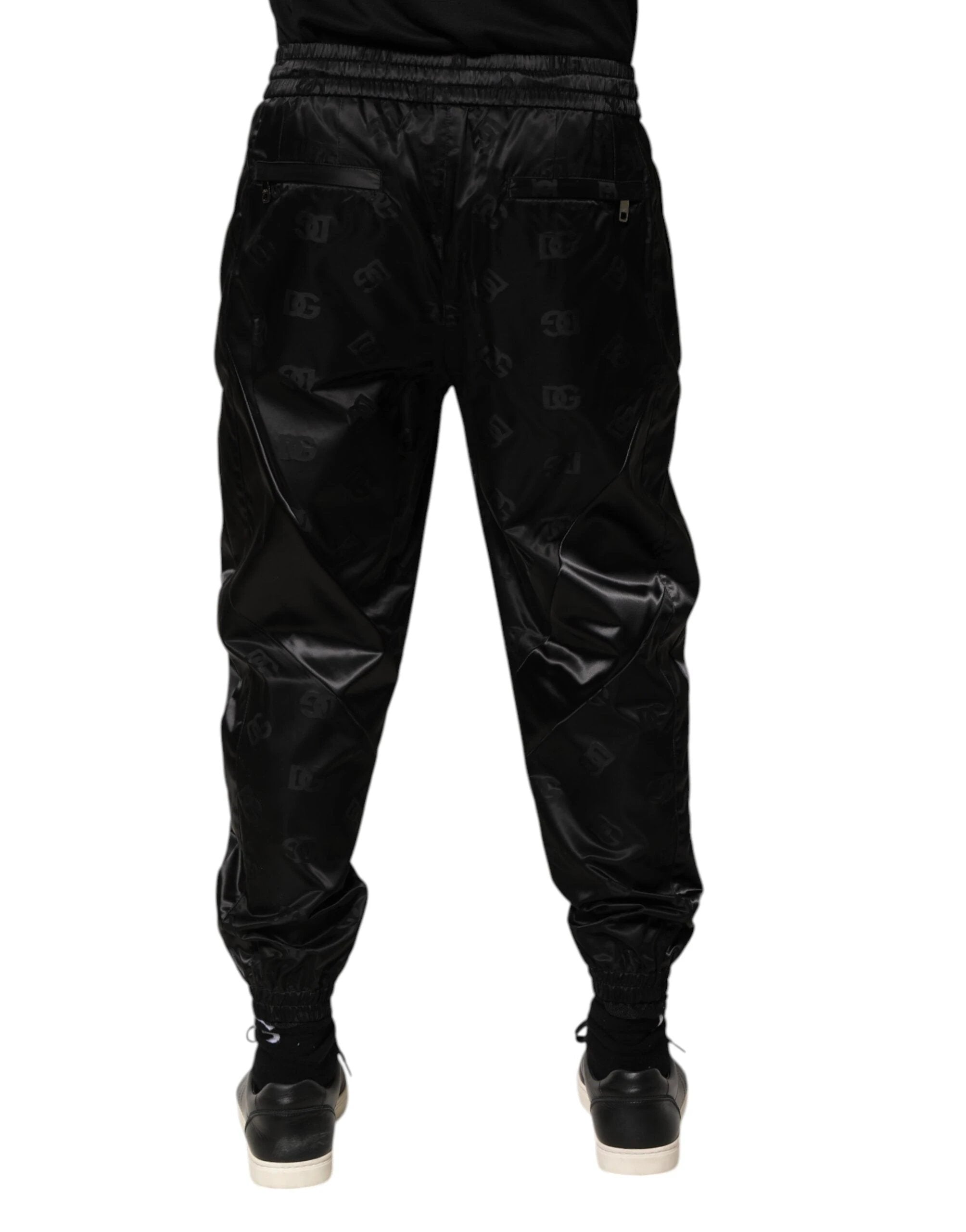 Dolce & Gabbana Black Logo DG Print Men Jogger Sweatpants Pants by Dolce & Gabbana