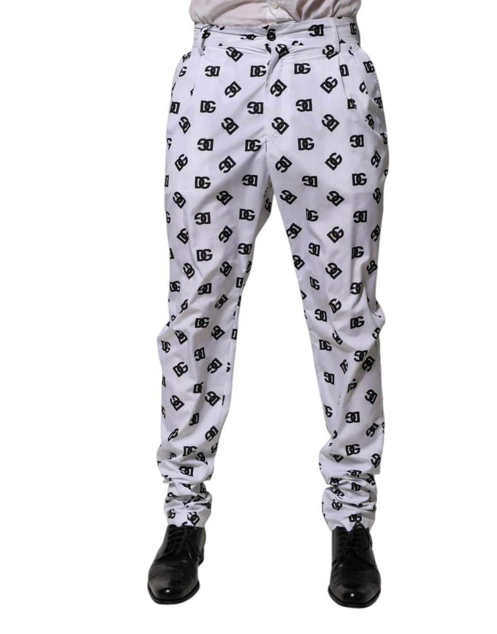 Dolce & Gabbana White Logo Cotton Skinny Denim Trouser Pants by Dolce & Gabbana