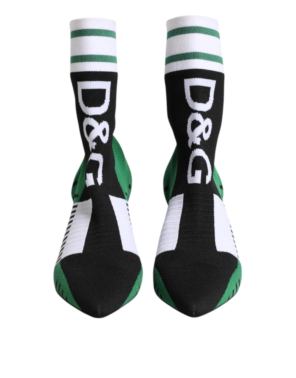 Dolce & Gabbana Green Stretch Sock Style Ankle Boots Shoes by Dolce & Gabbana