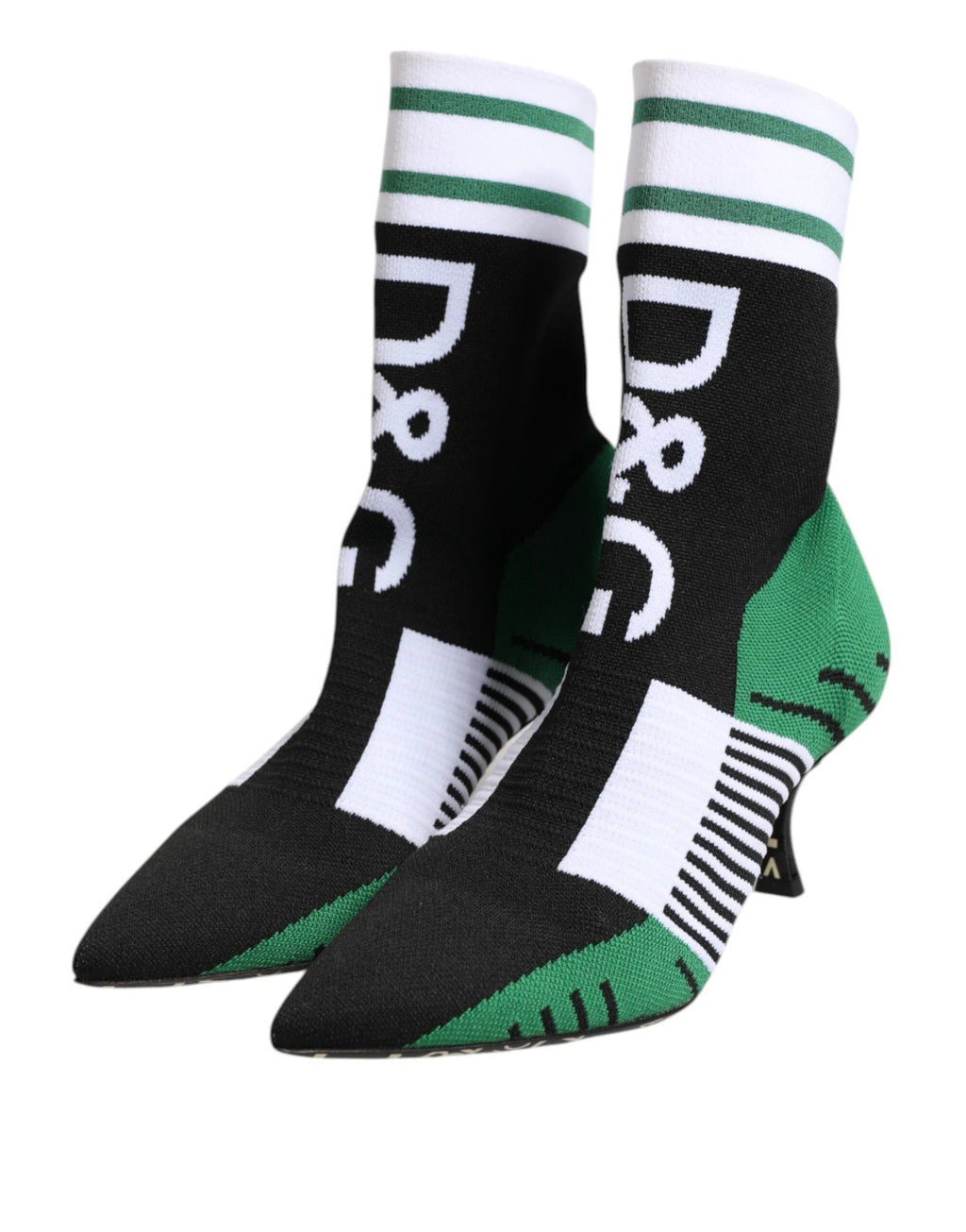 Dolce & Gabbana Green Stretch Sock Style Ankle Boots Shoes by Dolce & Gabbana