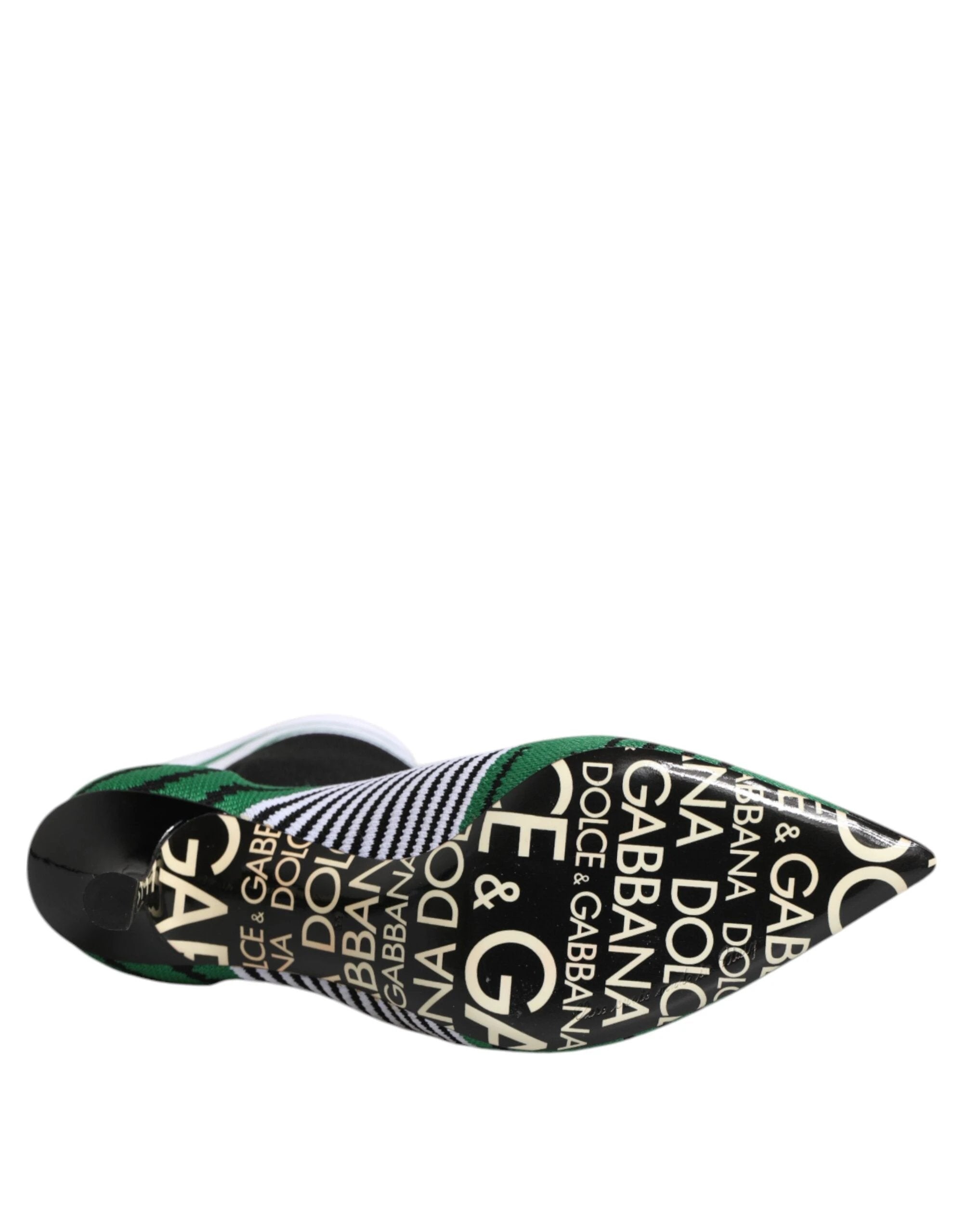Dolce & Gabbana Green Stretch Sock Style Ankle Boots Shoes by Dolce & Gabbana