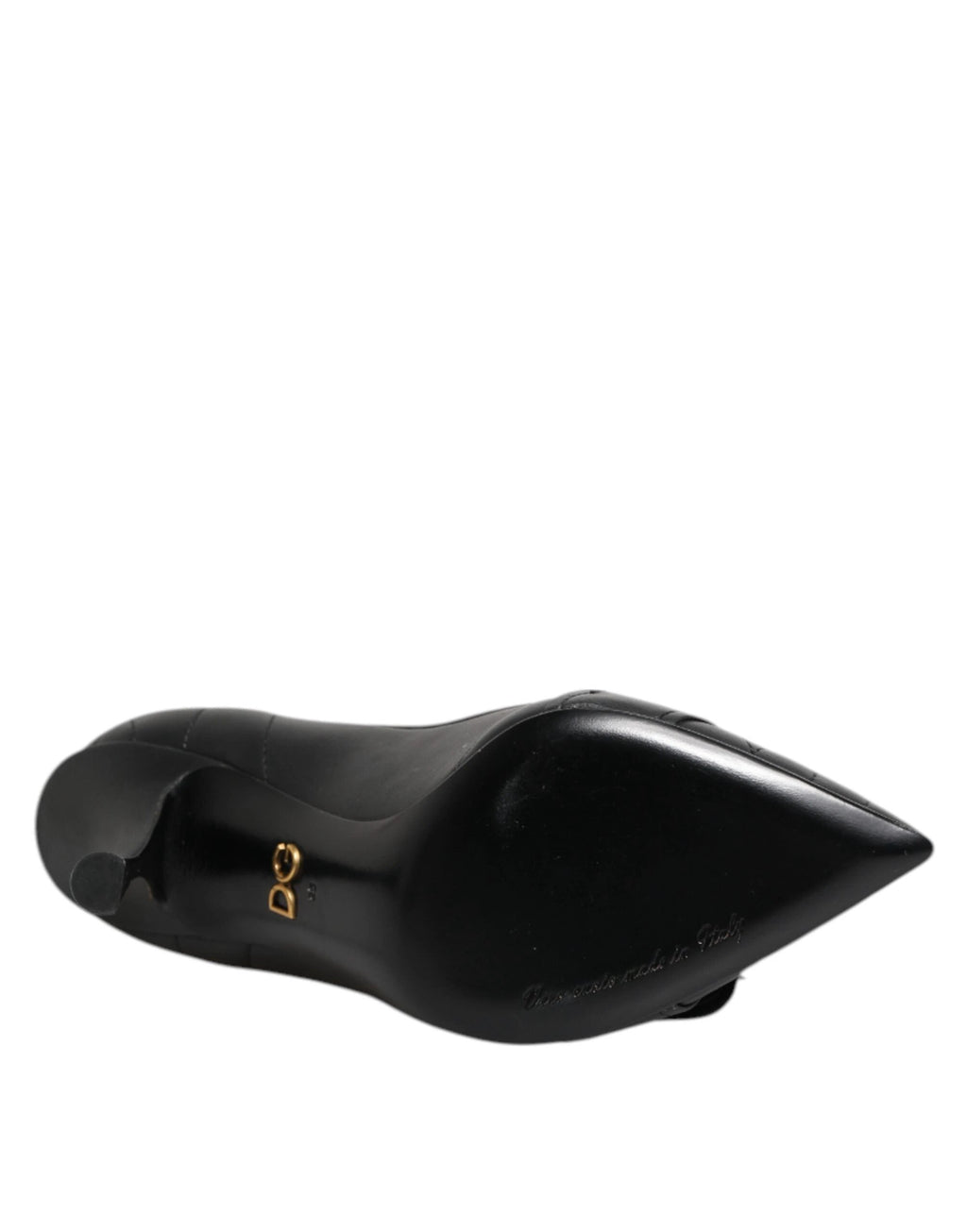 Dolce & Gabbana Black Devotion Leather Heels Pumps Shoes by Dolce & Gabbana