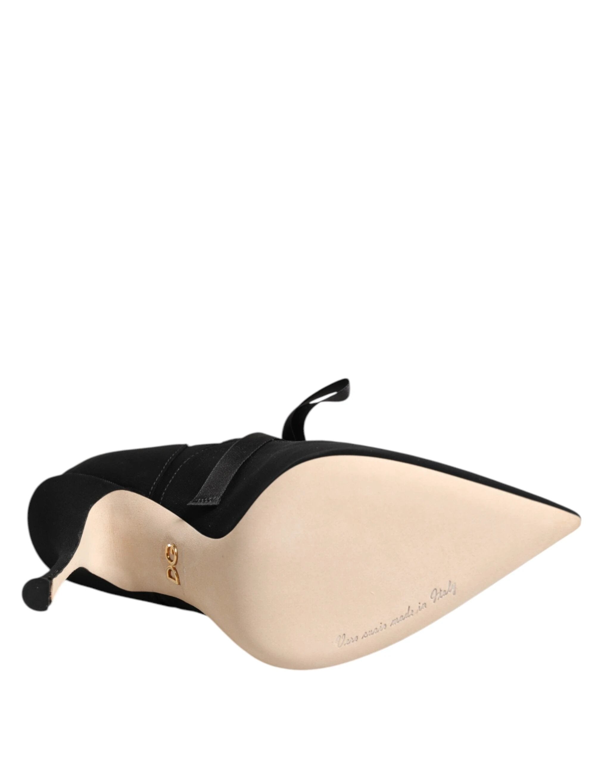 Dolce & Gabbana Black Lace Up Stiletto Heels Pumps Shoes by Dolce & Gabbana