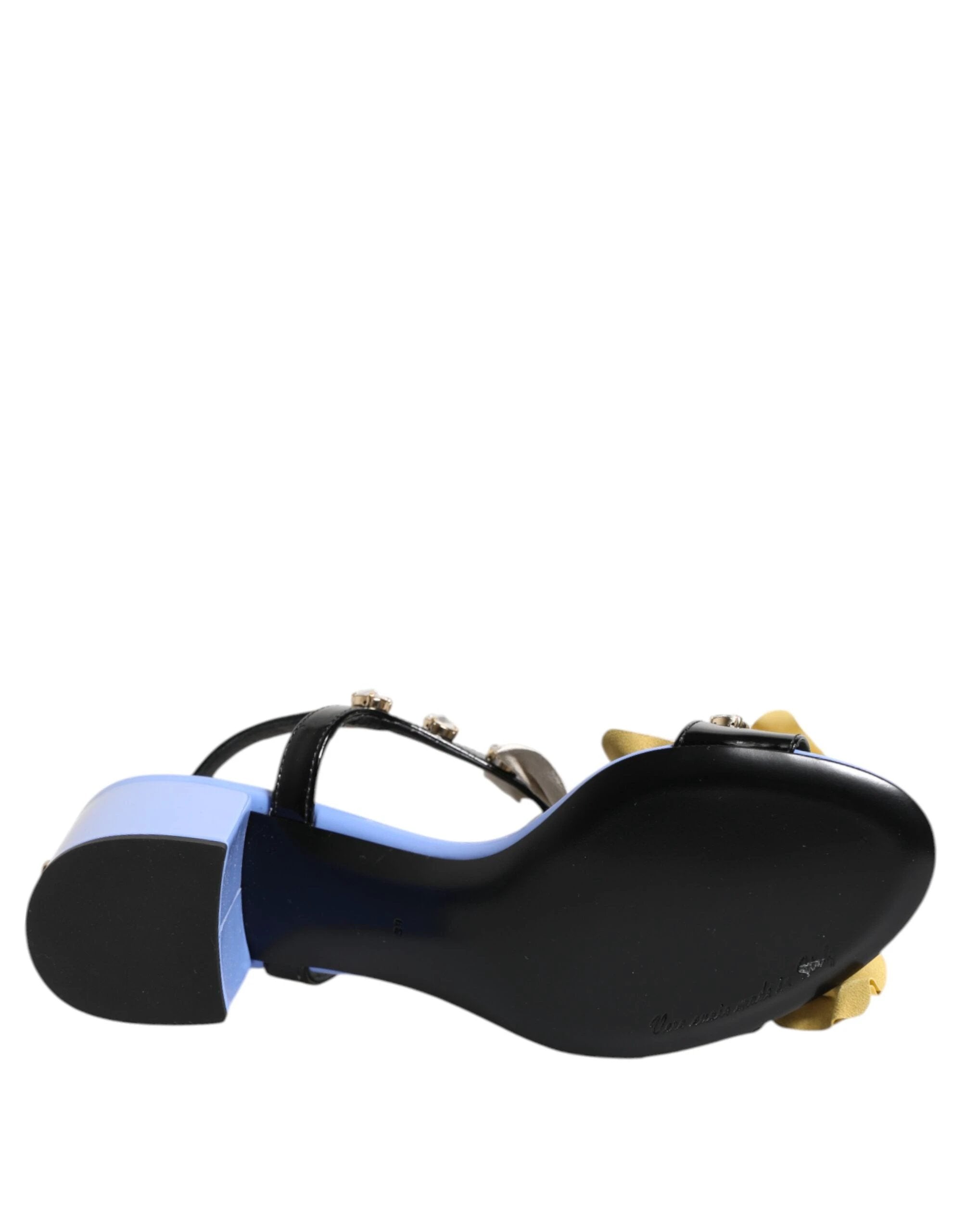 Dolce & Gabbana Multicolor Floral Crystal KEIRA Sandals Shoes by Dolce & Gabbana