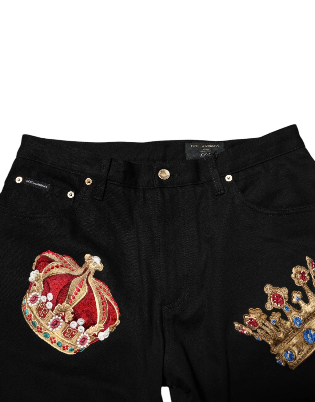 Dolce & Gabbana Black Baroque Royal Men Dress Trouser Pants by Dolce & Gabbana